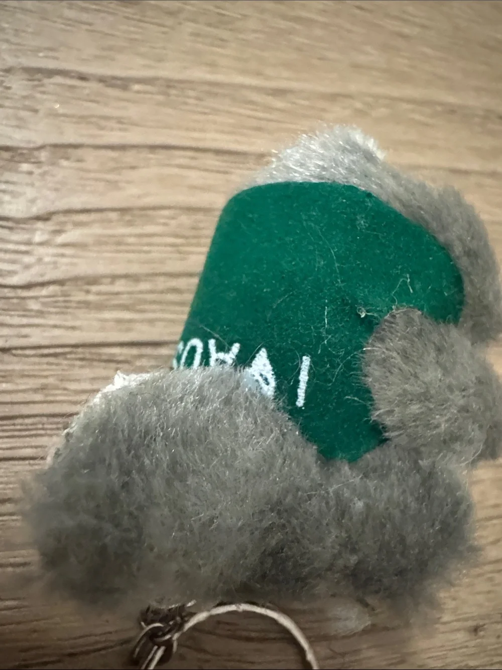 Plush Koala Keychain in Gray with Green Outfit Australia 🇦🇺